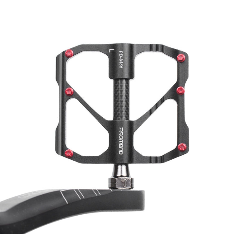 1 paio PROMEND Bicicletta Bici da strada Mountain Bike 3 Palin Cuscinetto a pedale in fibra di carbonio, PD-M86C, PD-R87C