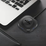3 porte USB + lettore di schede TF/SD Splitter hub ad alta velocità per notebook, H25-2.0, H25-3.0