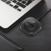 3 porte USB + lettore di schede TF/SD Splitter hub ad alta velocità per notebook, H25-2.0, H25-3.0