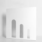 Puntelli per fotocamera poligono geometrico in legno massello Ornamenti per fotografia creativa, Flat Ladder, Square Hollow Circle, Hexagon+Hollow Hexagon, Dual Circular Rings, Round+Ring, Hollow Square Ring Round, Solid Circulars, 5-layer Combined Lad...