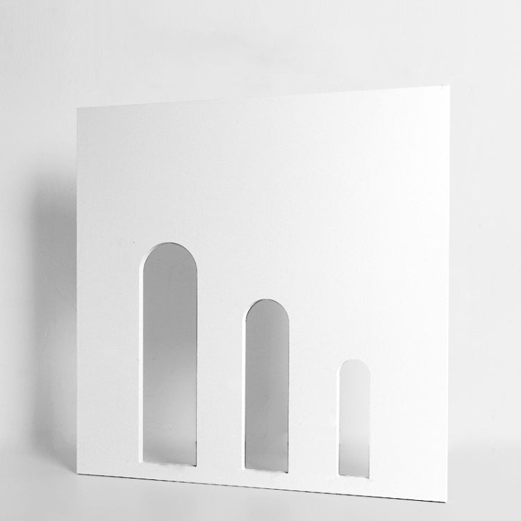 Puntelli per fotocamera poligono geometrico in legno massello Ornamenti per fotografia creativa, Flat Ladder, Square Hollow Circle, Hexagon+Hollow Hexagon, Dual Circular Rings, Round+Ring, Hollow Square Ring Round, Solid Circulars, 5-layer Combined Lad...