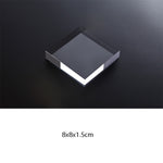 Trasparente Acrilico Geometrico Foto Puntelli Fotografia Sfondo Piatto Ornamenti, 2 PCS Square 8x8x1.5cm, Square 12x12x1.5cm, 2 PCS Round 8x1.5cm, Round 12x1.5cm, Rectangular 15x8x1.5cm, Rectangular 20x12x1.5cm, Rectangular 19.5x9.4x1cm                ...