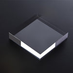 Trasparente Acrilico Geometrico Foto Puntelli Fotografia Sfondo Piatto Ornamenti, 2 PCS Square 8x8x1.5cm, Square 12x12x1.5cm, 2 PCS Round 8x1.5cm, Round 12x1.5cm, Rectangular 15x8x1.5cm, Rectangular 20x12x1.5cm, Rectangular 19.5x9.4x1cm                ...