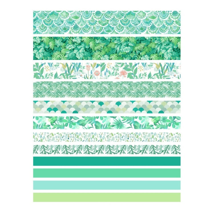 2 confezioni di materiale antico e nastro di carta per decorazione fai da te, Green Mint, Blue Trajectory, Geometric Patterns, Van Gogh Impression, Ancient Style, Syringe, Sakura Party, Flower Fragments