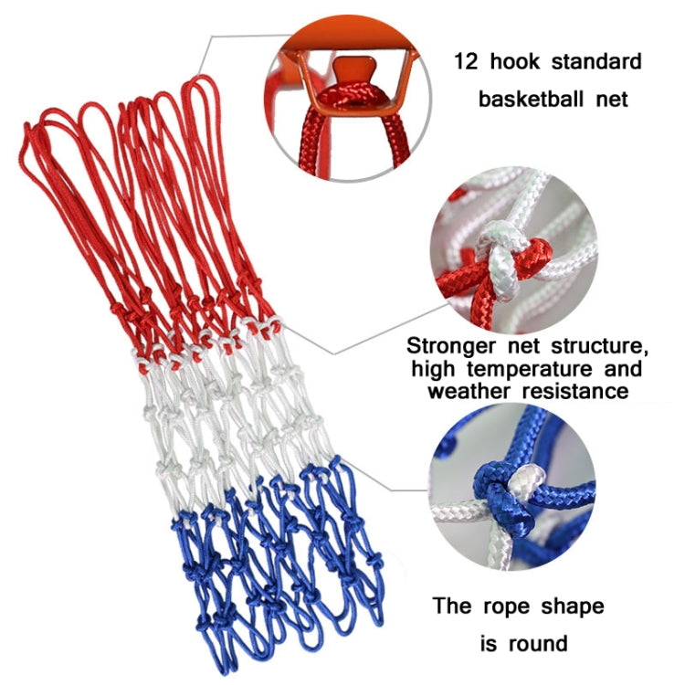 2 paia di rete da basket in corda tonda per esterni, 5.0mm Long Heavy Polyester(Red White Blue), 5.0mm Heavy Polyester(White Red Blue), 5.0mm Heavy Polyester(White Red), 5.0mm Heavy Polyester(White), 5.0mm Bold Polypropylene(White Red Blue)            ...