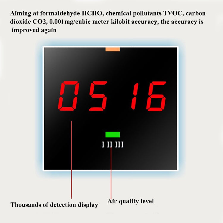 JSM-131 Rilevatore portatile di anidride carbonica CO2 TVOC formaldeide