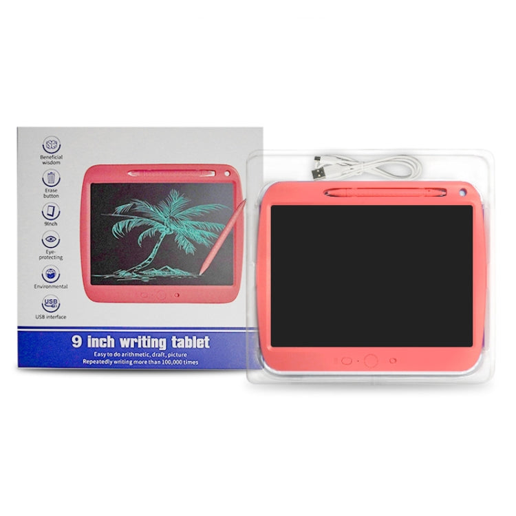 Pannello di scrittura per copia LCD a ricarica da 9 pollici Lavagna elettronica trasparente, Monochrome Lines (Black), Monochrome Lines (Blue), Monochrome Lines (Pink), Colorful Lines (Black), Colorful Lines (Blue), Colorful Lines (Pink)