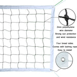 Rete da beach volley annodata in polietilene a quattro lati avvolti per competizione/allenamento, Beach Volleyball Net