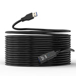 D.Y.TECH USB 3.0 maschio a femmina cavo di prolunga cavo dati con chip a doppia schermatura, lunghezza:, 10m, 15m