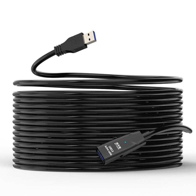 D.Y.TECH USB 3.0 maschio a femmina cavo di prolunga cavo dati con chip a doppia schermatura, lunghezza:, 10m, 15m