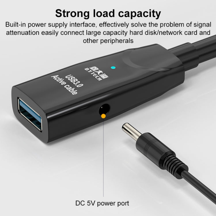 D.Y.TECH USB 3.0 maschio a femmina cavo di prolunga cavo dati con chip a doppia schermatura, lunghezza:, 10m, 15m