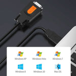 Cavo seriale D.Y.TECH da USB a DB9 RS232COM, specifica:, FT232 1.5m, PL2303 1.5m
