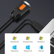 Cavo seriale D.Y.TECH da USB a DB9 RS232COM, specifica:, FT232 1.5m, PL2303 1.5m