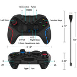 Gamepad wireless con giroscopio per Nintendo Switch e smartphone