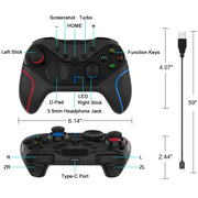 Gamepad wireless con sveglia per Nintendo Switch/Android/IOS/PC, stile:, S818 Left Blue + Bracket, S818 Left Red + Bracket, S818 Left Blue, S818 Left Red, S818 Green Black, S818 Green Black + Bracket