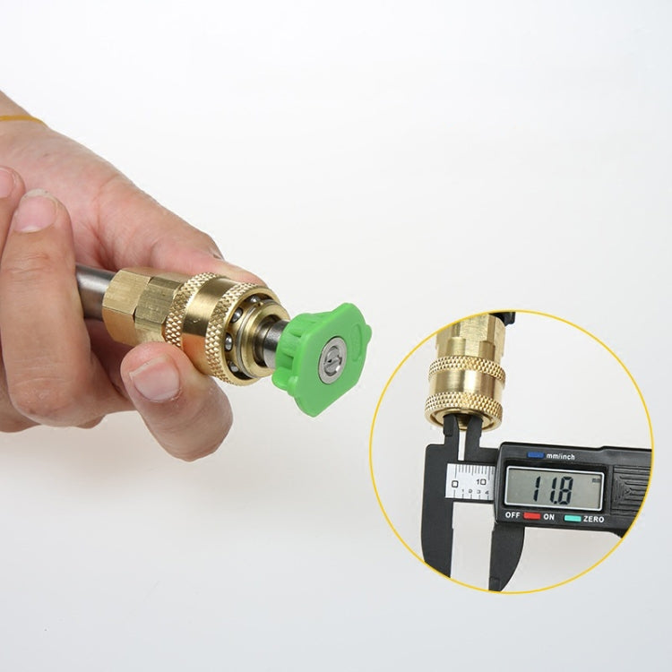 2 PCS Irrigatori ad acqua ad alta pressione Connessione in diretta e prese a innesto rapido per il collegamento filettato degli ugelli della lavatrice, Inner G1/4, Internal M14x1.5mm