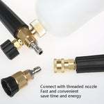 2 PCS Irrigatori ad acqua ad alta pressione Connessione in diretta e prese a innesto rapido per il collegamento filettato degli ugelli della lavatrice, Inner G1/4, Internal M14x1.5mm
