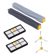 Spazzola spazzante robot + filtro Hypa + spazzola laterale triangolare per IRobot 800 960