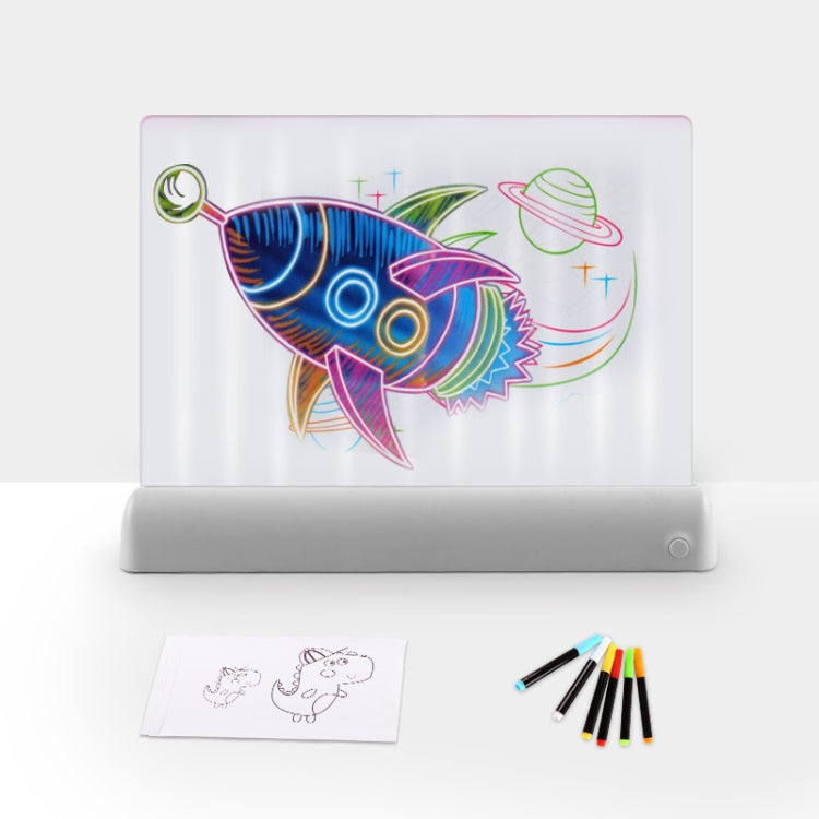 Pannello LED 3D Pittura Fluorescente per Bambini 33x25cm