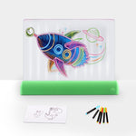 Pannello LED 3D Pittura Fluorescente per Bambini 33x25cm
