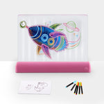 Pannello LED 3D Pittura Fluorescente per Bambini 33x25cm