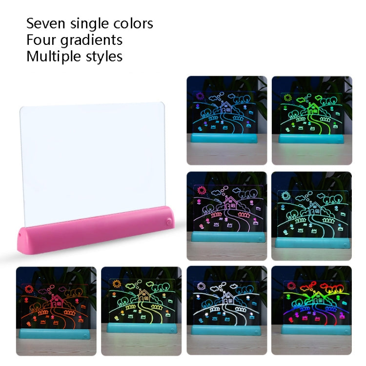 Pannello LED 3D Pittura Fluorescente per Bambini 33x25cm