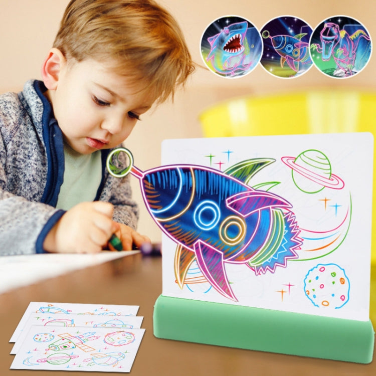 Pannello LED 3D Pittura Fluorescente per Bambini 33x25cm