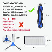 Accessori per spazzatrici per Eufy RoboVac 11S/15T/30/30C/15C/12/35C, 26PCS/Set