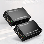 1 coppia HW-YD60 HDMI Extender Amplificatore di segnale 1080P, distanza effettiva: 60 m, spina europea
