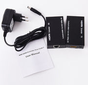 1 coppia HW-YD60 HDMI Extender Amplificatore di segnale 1080P, distanza effettiva: 60 m, spina europea