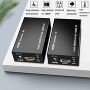1 coppia HW-YD60 HDMI Extender Amplificatore di segnale 1080P, distanza effettiva: 60 m, spina europea