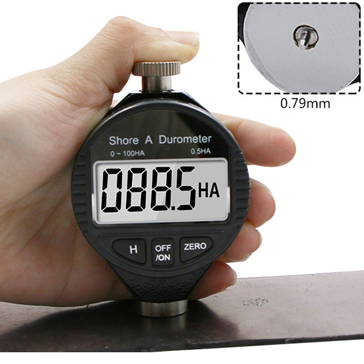 Misuratore di durezza per pneumatici in gomma siliconica con display digitale elettronico, 0-100HA A, 0-100HC C, 0-100HD D