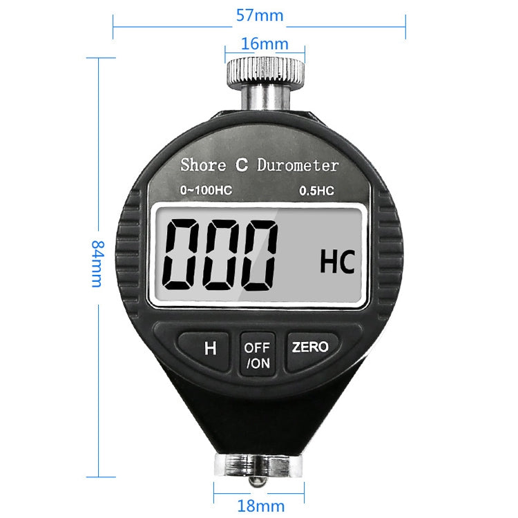 Misuratore di durezza per pneumatici in gomma siliconica con display digitale elettronico, 0-100HA A, 0-100HC C, 0-100HD D