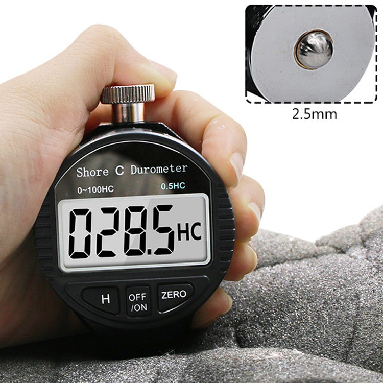 Misuratore di durezza per pneumatici in gomma siliconica con display digitale elettronico, 0-100HA A, 0-100HC C, 0-100HD D