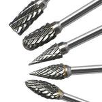 10 PCS / Set Testa di macinazione in acciaio al tungsteno in lega dura Doppio modello Testa di fresa rotante Coltello per intaglio della radice, Stile:, Transparent Box, Blue Box