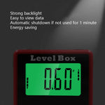 Inclinometro digitale di precisione 4x90° con base magnetica
