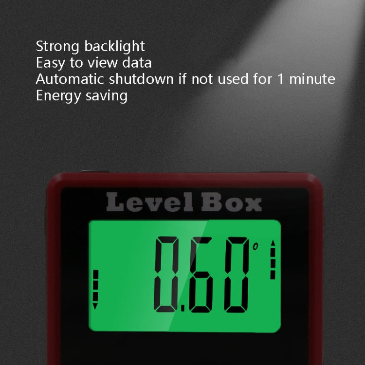 Inclinometro digitale di precisione 4x90° con base magnetica