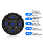 Telecomando per telefono cellulare per auto Pulsante multimediale wireless Bluetooth Telecomando Riproduzione di musica Selfie, Silver, Black, Black With Buckle, Silver With Buckle