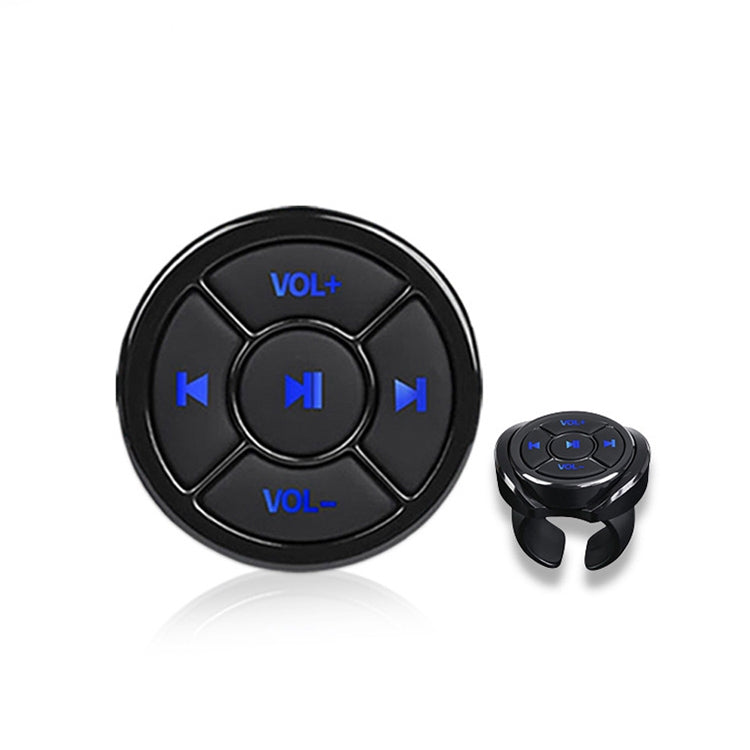 Telecomando per telefono cellulare per auto Pulsante multimediale wireless Bluetooth Telecomando Riproduzione di musica Selfie, Silver, Black, Black With Buckle, Silver With Buckle