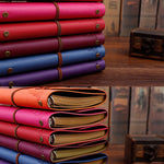 2 PCS Gonne Beauty Hand Account Book Diary Book Retro Blocco note, Small Pink, Small Lake Blue, Small Wine Red, Small Yellow, Small Purple, Large Pink, Large Lake Blue, Large Wine Red, Large Red, Large Yellow, Large Purple