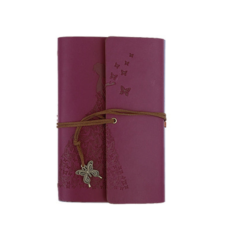 2 PCS Gonne Beauty Hand Account Book Diary Book Retro Blocco note, Small Pink, Small Lake Blue, Small Wine Red, Small Yellow, Small Purple, Large Pink, Large Lake Blue, Large Wine Red, Large Red, Large Yellow, Large Purple