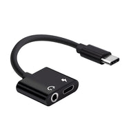 Cavo audio caricabatterie adattatore USB-C/tipo-C a 3,5 mm Aux + USB-C/tipo C per Mi 8 Lite A2 (L1130)