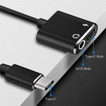 Adattatore USB-C a 3,5 mm Aux + USB-C per Mi 8 Lite