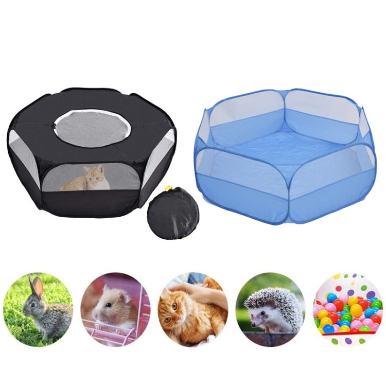 Gioco di allenamento all'aperto piegato per piccoli animali domestici Tenda strisciante per piccoli animali, specifica:, With Cover and Side Cloth (Black), With Cover and Side Cloth (Blue), With Side Cloth (Black), With Side Cloth (Blue)