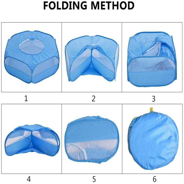 Gioco di allenamento all'aperto piegato per piccoli animali domestici Tenda strisciante per piccoli animali, specifica:, With Cover and Side Cloth (Black), With Cover and Side Cloth (Blue), With Side Cloth (Black), With Side Cloth (Blue)