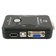 HW1701 Switcher KVM 2 in 1 out Switch VGA manuale a 2 porte USB con commutazione mouse tastiera, HW1701