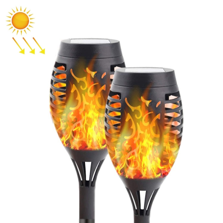 Luce solare decorativa effetto fiamma per esterni 2 pezzi