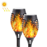 Luce solare decorativa effetto fiamma per esterni 2 pezzi