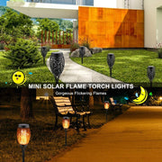 Luce solare decorativa effetto fiamma per esterni 2 pezzi