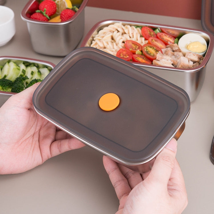 Contenitore per la conservazione della frutta in frigorifero Contenitore per il pranzo sigillato in acciaio inossidabile 304, 250ml, 450ml, 600ml, 1000ml